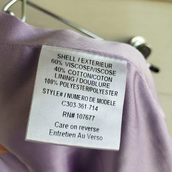 Alice and Olivia lavender tweed mini skirt fully lined - Picture 9 of 9